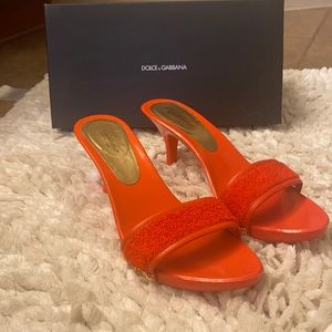 Dolce and gabbana shoes in orange